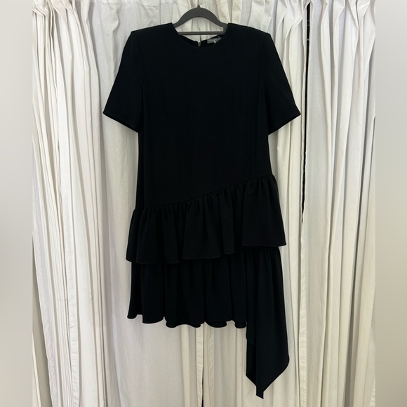Alexander McQueen asymmetrical Black Dress